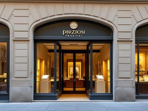 Exterior view of the Preziosi Creazioni store in Florence.